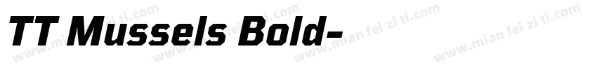 TT Mussels Bold字体转换